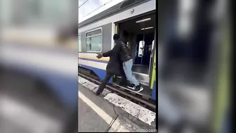 Migrants Throw Ticket Inspector Off Train