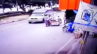 Motorcycle Thief Gets Immediate Retribution