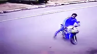 Motorcycle Thief Gets Immediate Retribution