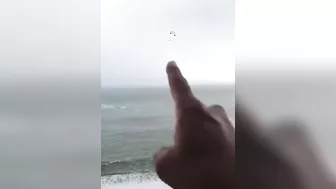 A Person Is Paragliding And The Parachute Falls Off