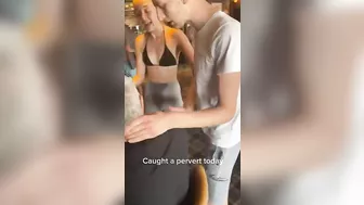 Pervert Takes Photos Of Slut's Wet Ass In Bar