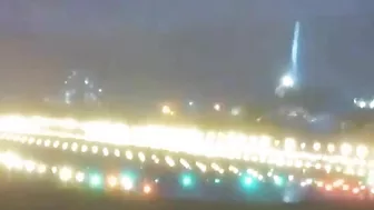 Planes Unable To Land During Taiwan Typhoon
