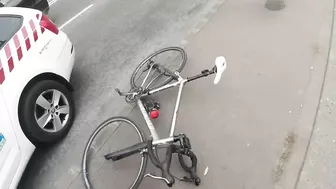 Police Car Hit By Toyota Prius