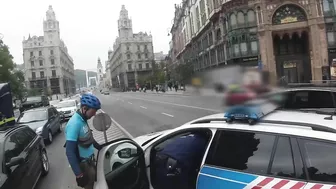 Police Car Hit By Toyota Prius