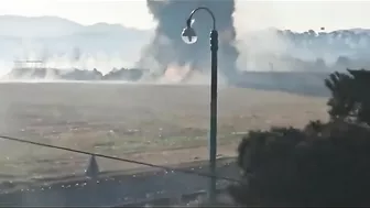 Raw Video Of The Plane Crash On Jeju Island, South Korea Today
