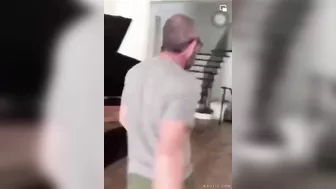 Rich Neighbor Thinks He Can Fight Like A Man