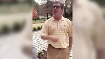 Rich Neighbor Thinks He Can Fight Like A Man