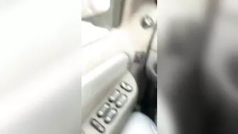 An Angry Man Tries To Break A Window And Walk Away