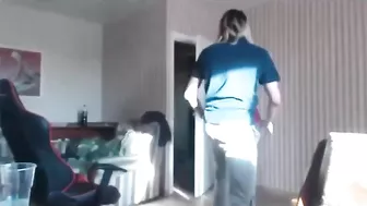 Russian Man Hits Girl In The Face, Another Man Intervenes