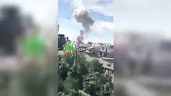 Russian Missile Hits Skyscraper