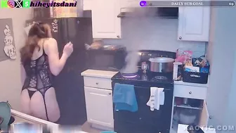 Sexy Ribbons Cause Kitchen Fire