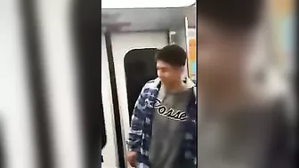 Shirtless Bully Gets Treatment On Subway