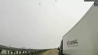 Shocking Video Shows Helicopter Crashing In Middle Of Motorway