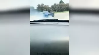 Showing Off His Car In A Mustang GT