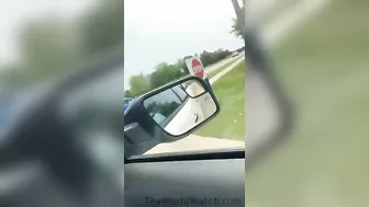 Showing Off His Car In A Mustang GT
