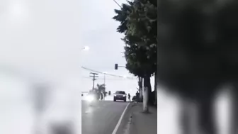 Skateboard Boy Running On The Street
