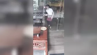 Broken Glass Door