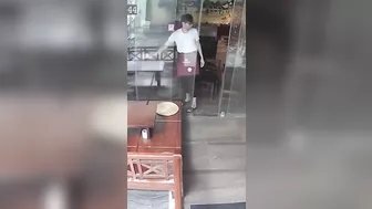 Broken Glass Door