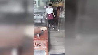 Broken Glass Door