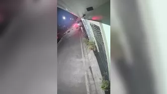 Speeder Ignores Stop Sign But Hits New One