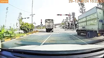 Speeding Scooter Driver Falls Facefirst Into Back Of Truck