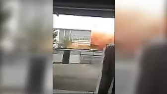 Standing In Front Of A Chemical Explosion At A Factory