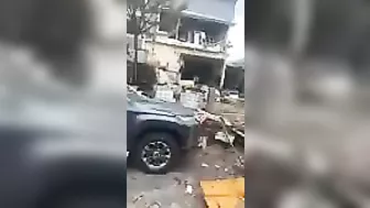 Standing In Front Of A Chemical Explosion At A Factory