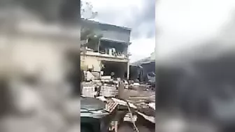 Standing In Front Of A Chemical Explosion At A Factory