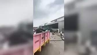 Standing In Front Of A Chemical Explosion At A Factory