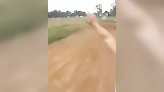 Standing On The Cross Bike Path