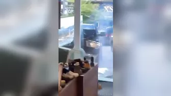 Stolen Truck Smashes Through Store Window