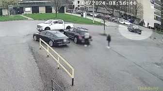 Surveillance Video Shows York Regional Police Officer Being Hit By Car