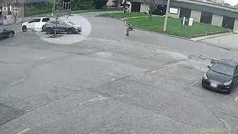Surveillance Video Shows York Regional Police Officer Being Hit By Car