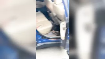 Teenage Idiots Setting Off Fireworks In Car