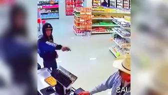 The Moment When The Old Cowboy's Glasses Fell Off