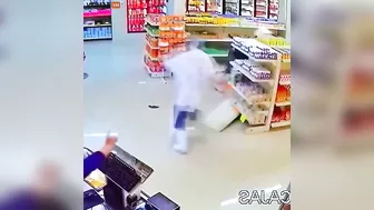 The Moment When The Old Cowboy's Glasses Fell Off