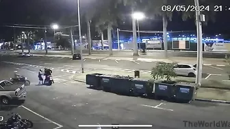 Thief Steals Motorcycle, Stopped By Hero Of The Day