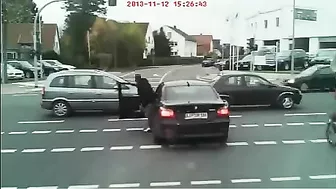 Tough Guy Meets Instant Justice On The Streets