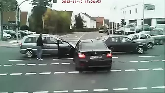 Tough Guy Meets Instant Justice On The Streets