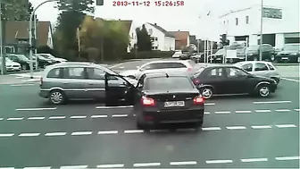 Tough Guy Meets Instant Justice On The Streets