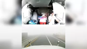 Truck Hits Toll Booth After Being Distracted By Phone