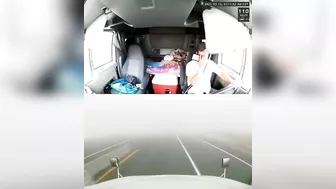 Truck Hits Toll Booth After Being Distracted By Phone