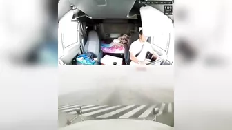 Truck Hits Toll Booth After Being Distracted By Phone