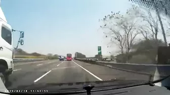 Truck Loses Wheel And Causes Accident On Highway