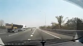 Truck Loses Wheel And Causes Accident On Highway