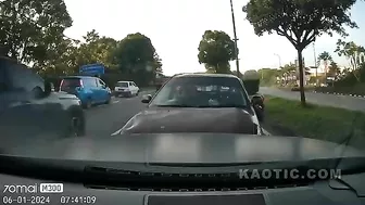 Two Cyclists Escape Death In Truck Crash