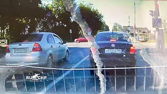 Two Cars Collided With A Truck In Tver, Russia