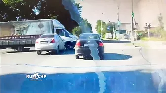 Two Cars Collided With A Truck In Tver, Russia