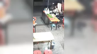 Uber Eats Driver Arrives To Pick Up Next Order