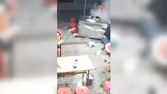 Uber Eats Driver Arrives To Pick Up Next Order